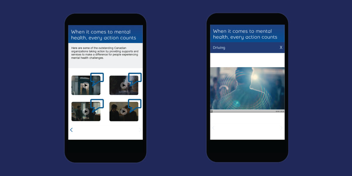 Bell Let's Talk course, video slides
